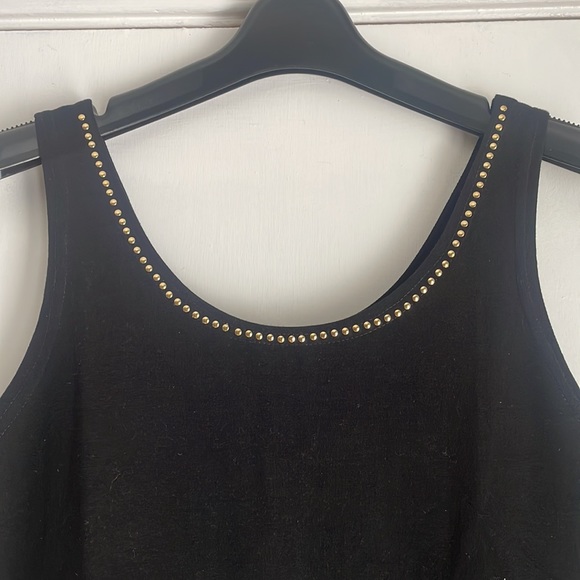 NEW Pretty Things Black Embellished Tank M - Picture 2 of 5